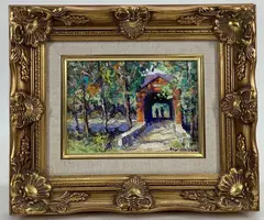 Untitled by Christopher G. Willett, Oil on board, sold Oct 2023