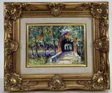 Untitled by Christopher G. Willett, Oil on board, sold Oct 2023