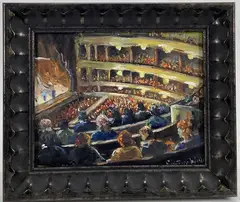 Untitled by Christopher G. Willett, Oil on board, sold Oct 2023