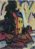 Untitled by Richard Rogers, Oil on board, sold Oct 2023
