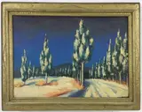 Untitled by Richard Rogers, Oil on canvas, sold Oct 2023