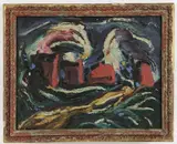 Wind Storm by Richard Rogers, Oil on board, sold Oct 2023