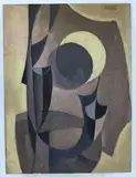 Untitled by Richard Rogers, Oil on board, sold Oct 2023