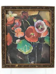 Mary Bean Rogers by Mary Bean Rogers, Oil on board, sold Oct 2023
