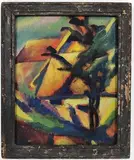 Untitled by Mary Bean Rogers, Oil on board, sold Oct 2023