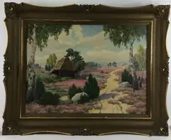 Untitled by Edward Mesjasz, Oil on canvas, sold Nov 2023