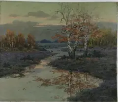 Untitled by Edward Mesjasz, Oil on canvas, sold Nov 2023