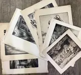 Estate of Thomas Richard Hood by Thomas Richard Hood, Drypoint etchings, sold Nov 2023