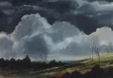 Clouds by John Michael Angelini, Watercolor, sold Nov 2023