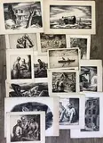 Estate of Thomas Richard Hood by Thomas Richard Hood, Drypoint etchings, sold Nov 2023