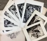 Estate of Thomas Richard Hood by Thomas Richard Hood, Drypoint etchings and prints from the "Estate of Thomas Richard Hood", sold Nov 2023
