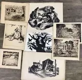 Estate of Thomas Richard Hood by Thomas Richard Hood, Drypoint etchings and prints from the "Estate of Thomas Richard Hood", sold Nov 2023