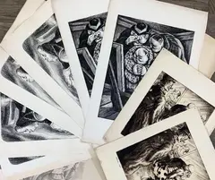 Estate of Thomas Richard Hood by Thomas Richard Hood, Drypoint etchings, sold Nov 2023