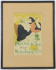 Queen of Joy (Reine de Joie) by Henri de Toulouse-Lautrec, Lithograph, sold Nov 2023