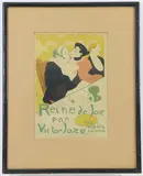 Queen of Joy (Reine de Joie) by Henri de Toulouse-Lautrec, Lithograph, sold Nov 2023