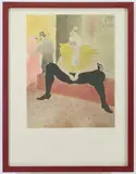 La Clownesse by Henri de Toulouse-Lautrec, Lithograph, sold Nov 2023
