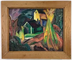 Untitled by Richard Rogers, Oil on board, sold Nov 2023