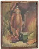 Green Cup by Richard Rogers, Oil on canvas, sold Nov 2023