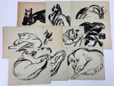 Untitled by Richard Rogers, Watercolors, sold Nov 2023