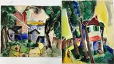 Untitled by Richard Rogers, Watercolors, sold Nov 2023