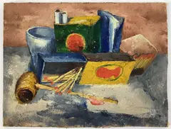 Untitled by Richard Rogers, Oil on board, sold Nov 2023