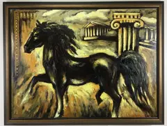 Untitled by Sergey Cherep, Oil on canvas, sold Nov 2023