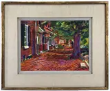 Red Brick by Ben Eisenstat, Oil on canvas, sold Nov 2023
