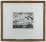 Santa Fe by Bror Julius Olsson Nordfeldt, Engraving, sold Nov 2023