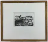A Man's Orchard by Bror Julius Olsson Nordfeldt, Engraving, sold Nov 2023
