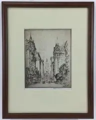 Untitled by Joseph Pennell, Engraving, sold Nov 2023