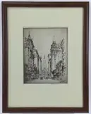 Untitled by Joseph Pennell, Engraving, sold Nov 2023