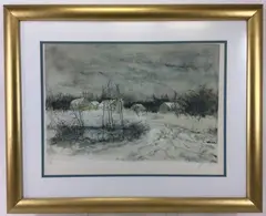 Neige Matinale by Bernard Gantner, Lithograph, sold Nov 2023