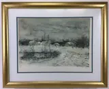 Neige Matinale by Bernard Gantner, Lithograph, sold Nov 2023