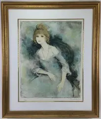 Catharine by Bernard Charoy, Lithograph, sold Nov 2023