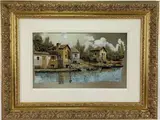 Untitled by Guido Borelli, Oil on silver, sold Dec 2023