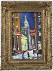 Untitled by Christopher G. Willett, Oil on board, sold Dec 2023