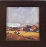 Untitled by Christopher G. Willett, Oil on board, sold Dec 2023