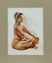 Untitled by Robert Beck, Watercolor, sold Dec 2023