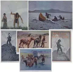 A Primitive Spearman by Frederic Remington, Lithograph/print grouping (6), sold Dec 2023
