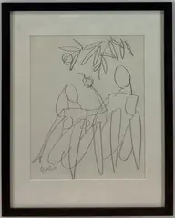 Untitled by Vince Ceglia, Graphite on paper, sold Dec 2023