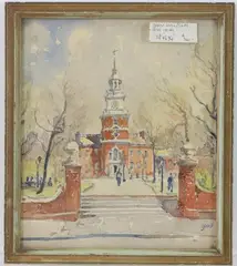 Untitled by John J. Dull, Watercolor, sold Feb 2024