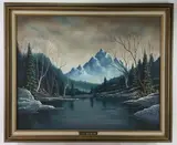 Untitled by Vernon Wood, Oil on canvas, sold Feb 2024