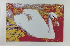 White Swan by Max Epstein, Screenprint, sold Feb 2024