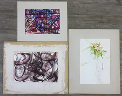 Untitled by Charles Solt, Mixed media on paper, sold Feb 2024