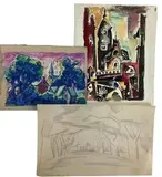 Untitled by Richard Rogers, Mixed media (3), sold Feb 2024