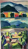 Untitled by Richard Rogers, Watercolors (3), sold Feb 2024