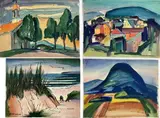 Untitled by Richard Rogers, Watercolors (4), sold Feb 2024