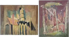 Untitled by Richard Rogers, Oil on boards (2), sold Feb 2024