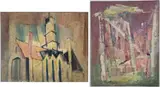 Untitled by Richard Rogers, Oil on boards (2), sold Feb 2024
