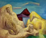 Untitled by Richard Rogers, Oil on canvas, sold Feb 2024